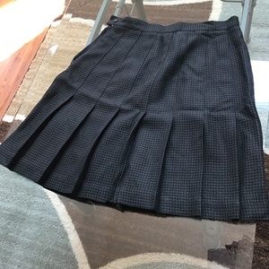 NEW Women's Casual High Waist Plaid A Line Pleated Skirt